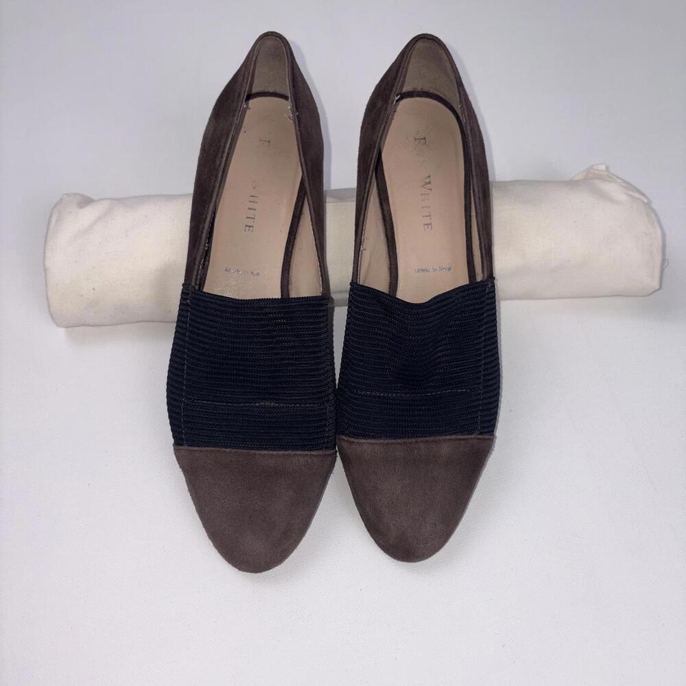 Ron White Brown Suede Flats Size 7 (EU 37.5) Vibram Soles Made in Italy